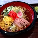 そば処 久楽 - 「冷やしたぬきそば」着盆＼(^o^)／