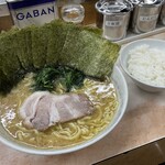 川崎家 - のりラーメン＋ライス