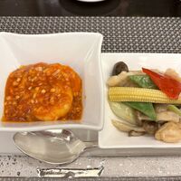 中国料理 桃花林 - 海老チリ＆豚と彩り野菜炒め