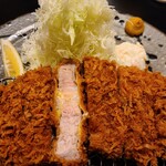 食事処 川 - 料理写真:ポテサラも付いています。フンワリしたキャベツのタワー！