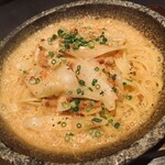 石焼生パスタ 蔵之助 - ウニ感満載のペペロンチーノ