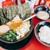 家系ラーメン 王道家 - 料理写真:“のりたまラーメン”+“玉ねぎ”、別盛で“背脂”と“半ライス”