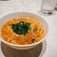 筑紫樓 銀座店 - 担々麺(とりわけ後)