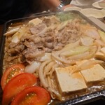 いろはにほへと - 鉄板牛すき焼き