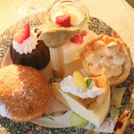 CAFE Tea Tree - 【2025.08】summer afternoontea lunch・全部のせ(税込2,300円)