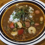 ハロー・オールド・タイマー - シュリンプ＆ソーセージ・ガンボ =ライス付き=