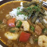 ハロー・オールド・タイマー - シュリンプ＆ソーセージ・ガンボ =ライス付き=