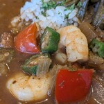 ハロー・オールド・タイマー - シュリンプ＆ソーセージ・ガンボ =ライス付き=