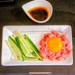 気仙沼 牛たん藤 - 牛たんユッケ
