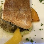 ペンション アンジェリカ - 真鯛の皮はパリパリ身は脂が乗ってふゎっと最高！