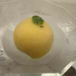 ペンション アンジェリカ - メニューには無い　お口直しのマンゴーシャーベット
