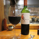 魚虎 - 牛すじ煮込に、赤ワインを合わせて見ました