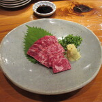 魚虎 - 和牛赤身刺(佐賀) 2200円