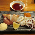 魚虎 - ヤリイカ姿焼 1600円～