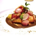 レスプリ ドゥ クゥー ドゥ フランス - オマールエビとキノコ