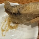 土びん - 目光唐揚げカレー塩つけて