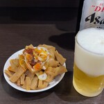 中華そば べんてん - ビール、おつまみ