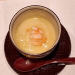 新宿御苑前 鮨らぼ  - 海老と蟹のあんかけ茶碗蒸し