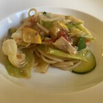 トラットリア カヴァタッピ - キャベツとズッキーニのパスタ