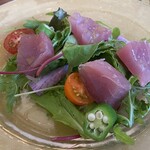 トラットリア カヴァタッピ - カツオのカルパッチョ