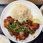 太陽食堂 - 料理写真:2025年7月　ヤンニョムチキン定食（本日のおすすめ!!）　1250円