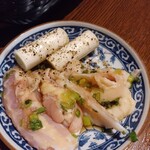 和牛焼肉成城大臣 - 焼きネギ　ヤゲンナンコツ〈ニンニク〉　