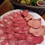 和牛焼肉成城大臣 - 上タン塩 赤たん塩 タンカルビ 和牛中落ち塩カルビ