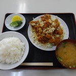盛華 - 鶏のから揚げ特製定食