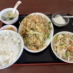  家 - 豚肉と野菜炒めランチ(830円)