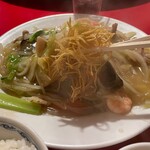 南海飯店 - 皿うどんの麺