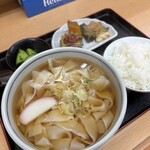 おかだうどん - きしめん定食　¥750