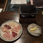 酒盃 - 鶏肉　自分で焼くスタイル　