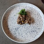 福神来々 - 牛タン 瀬戸内レモン炒め おかひじき添え