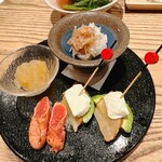 火入れ みつ囲 - 酒肴4種盛り