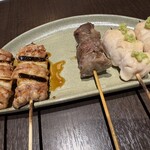 とりや - ねぎま、砂肝、ささみ