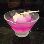 ペストリーショップ - 石川県産梨と金時草のジュレ576円金沢東急ホテルグランドオープン記念のケーキ