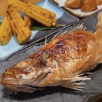 312924849 - 特大のどぐろの原始焼き