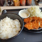 松のや - 料理写真:鳥のささみ定食をクーポン使って650円。タルタルソースが美味しかったです