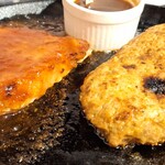 ア.ストラーザ - 料理写真:Ｗセット：ハンバーグとポークソテーでしょうゆソース