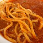 蒙古タンメン中本 - ついには、麺を浸けていただきます！