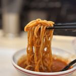 蒙古タンメン中本 - 冷たい辛旨なスープに潜らせた冷たい通常麵が旨し！