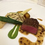 ルグラン旧軽井沢 - 凝縮フィレ肉　マスタードソース&クレソンソース グリル野菜もしっかりの食べ応え