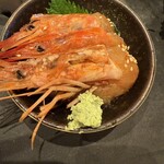 立ち鮨 ひでぞう - 赤海老の沖漬け