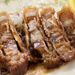 とんかつ　きしだ - ロースとんかつ　断面