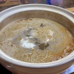 千成寿司 - 海老しゃぶしゃぶ用の出汁（海老味噌でしょう）