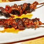 こけら - うなぎ肝串焼き（これは通常メニュー680円税抜