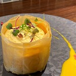 French Bistro un seul - 前菜：サーモンナッツクリーム