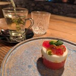 antica locanda MIYAMOTO - デザート、フレッシュスイカのショートケーキ