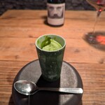 antica locanda MIYAMOTO - 口直し、バシルとパインのシャーベット