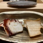 鮨 鈴木 - 煮蛸と煮鮑